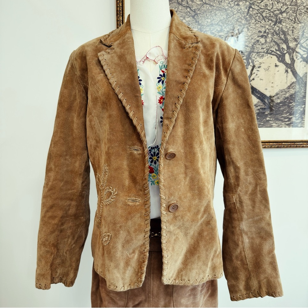 ✨ VINTAGE suede leather jacket